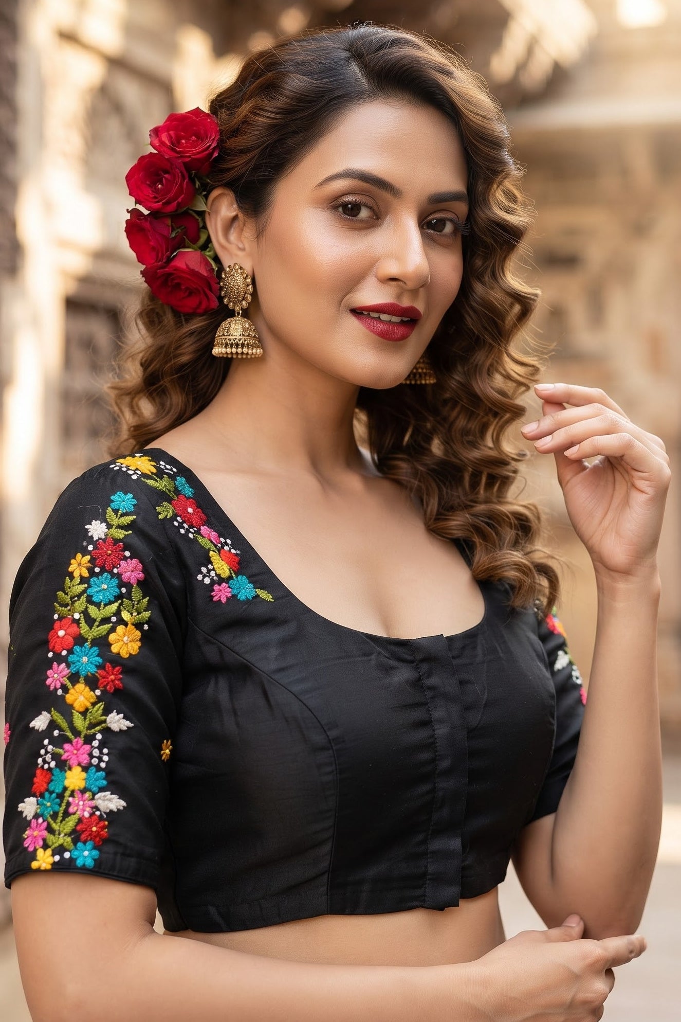 Forever Enchanted – Handstitched Designer Blouse