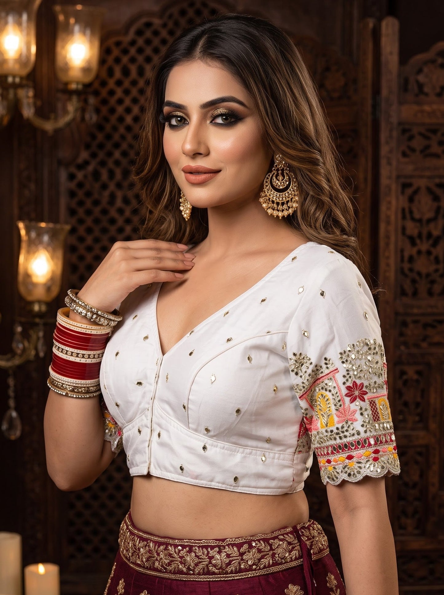 Beyond the Galaxy – Pitai Zari Designer Blouse
