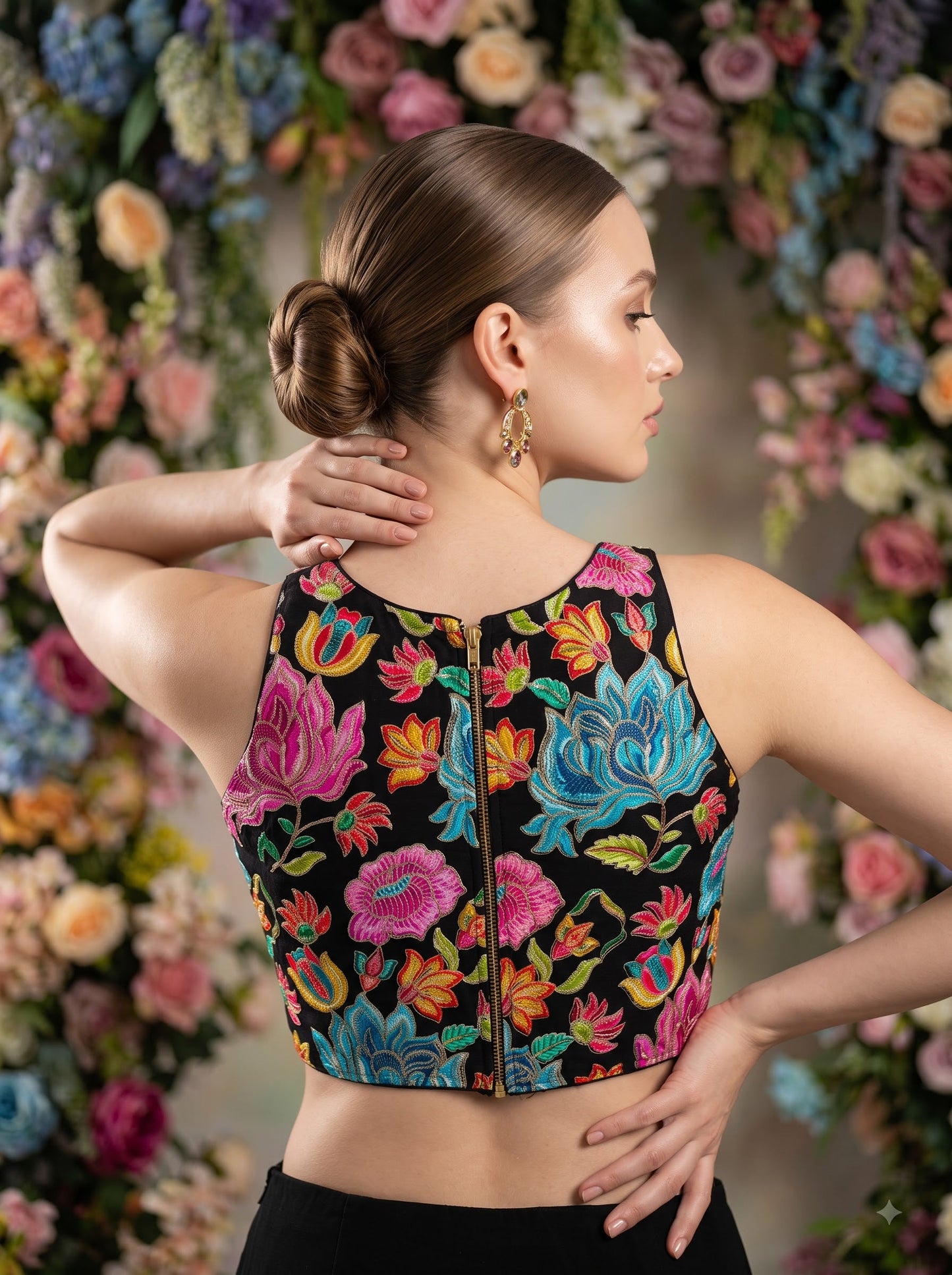 Gardenia Royale Crepe Silk Blouse