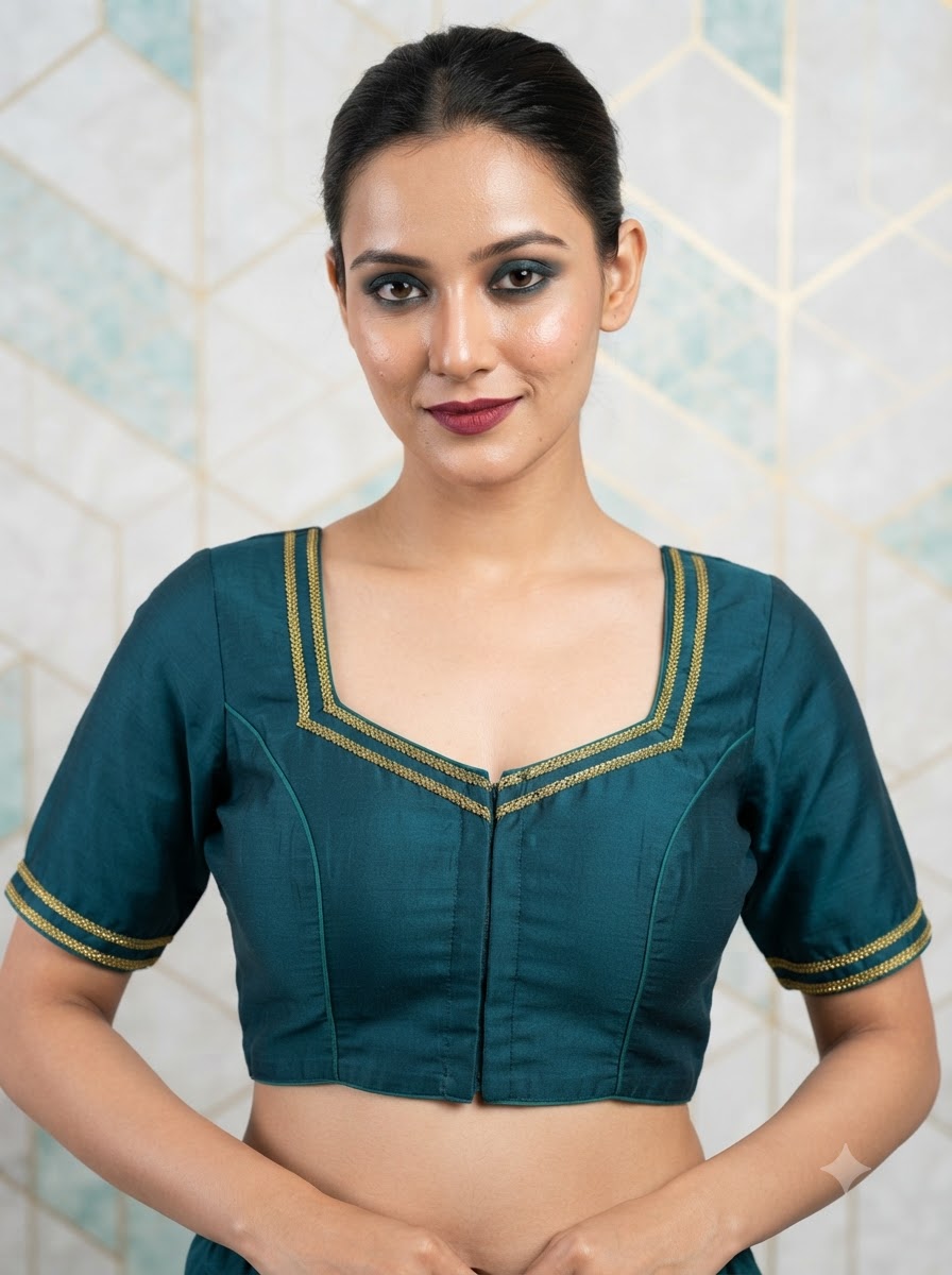 Infinite Glam Vichitra Silk Blouse