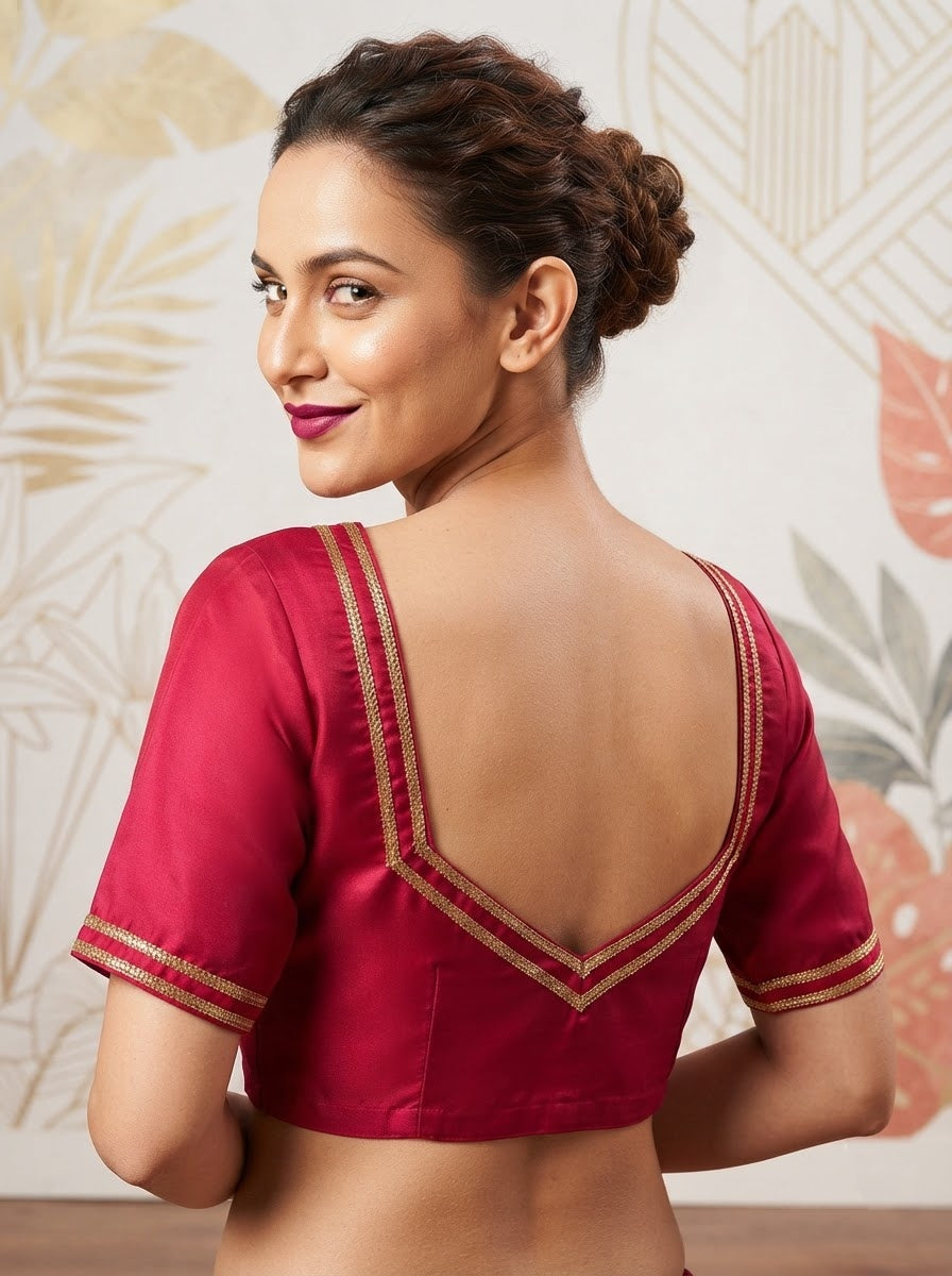Infinite Glam Vichitra Silk Blouse