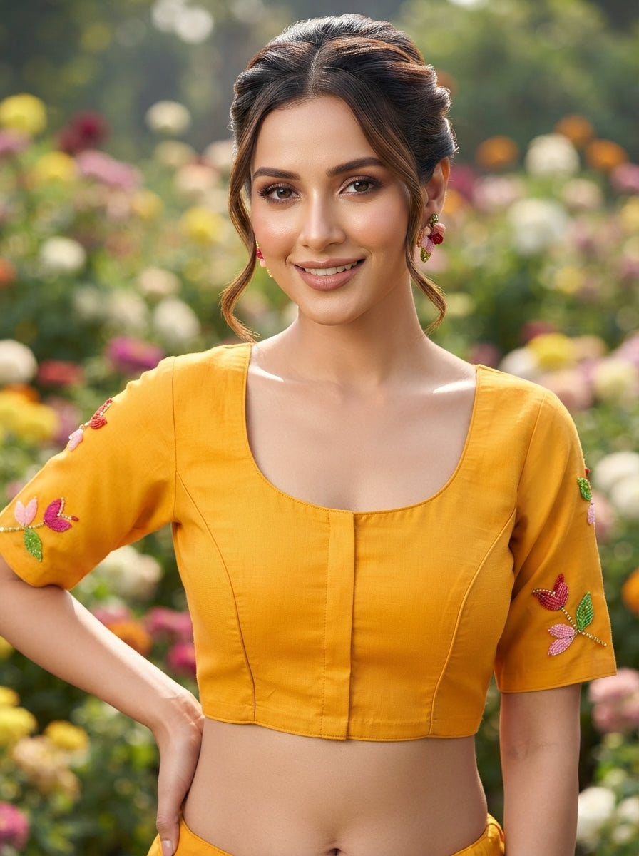 Petal Symphony - Designer 3D Blouse