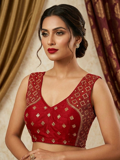 Golden Crown- Designer Blouse