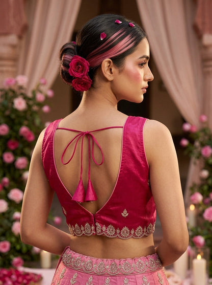 Shades Of Rose-Fendy Silk Blouse