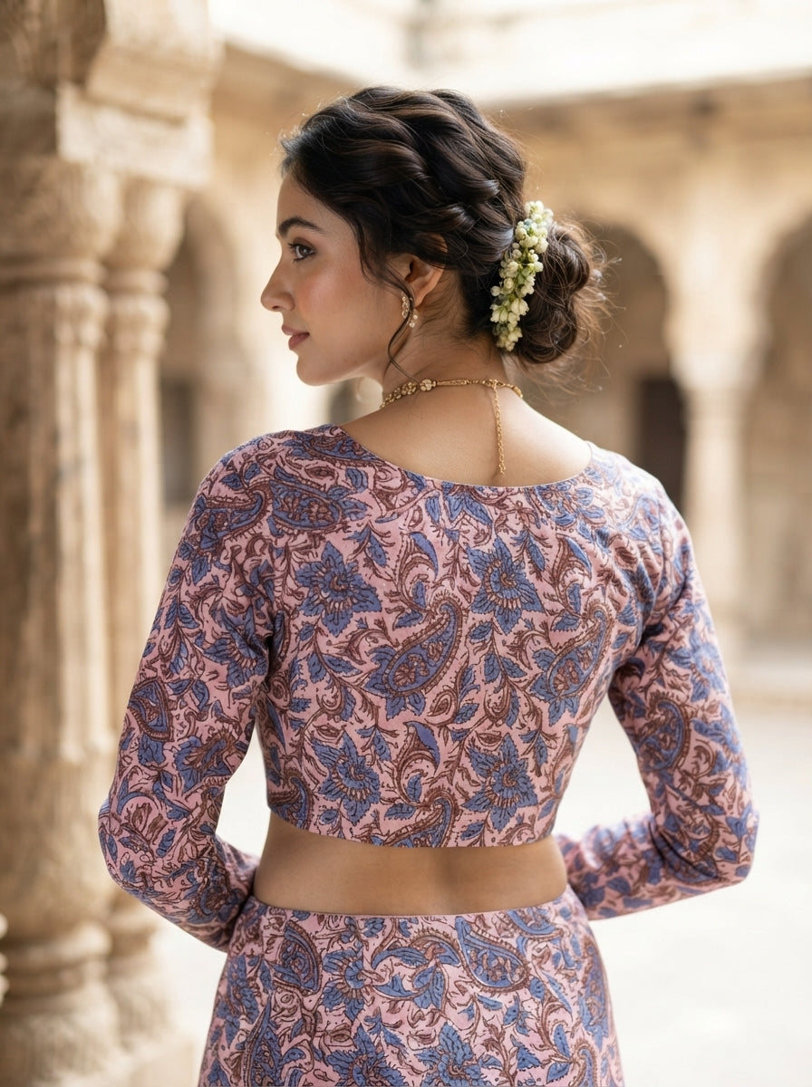 Wrapped In Dreams Ajrakh Cotton Blouse