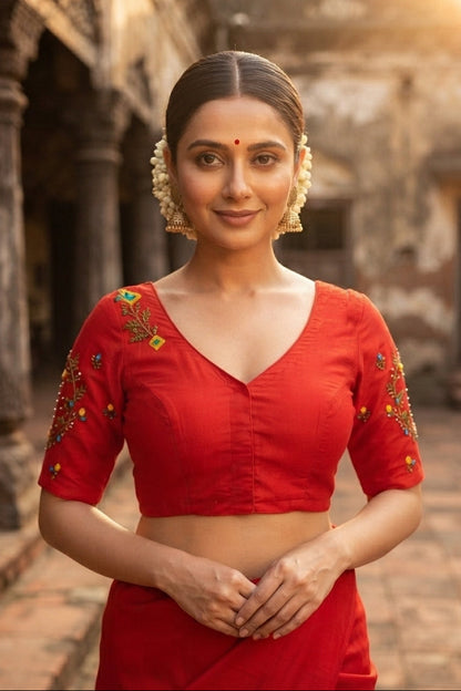 A Bloom To Remember Handwork Blouse