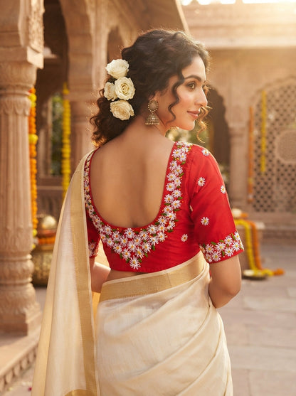 Daisy Garden  Handwork Blouse