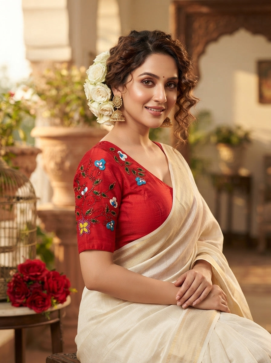 Wildflower Charm Handwork Blouse