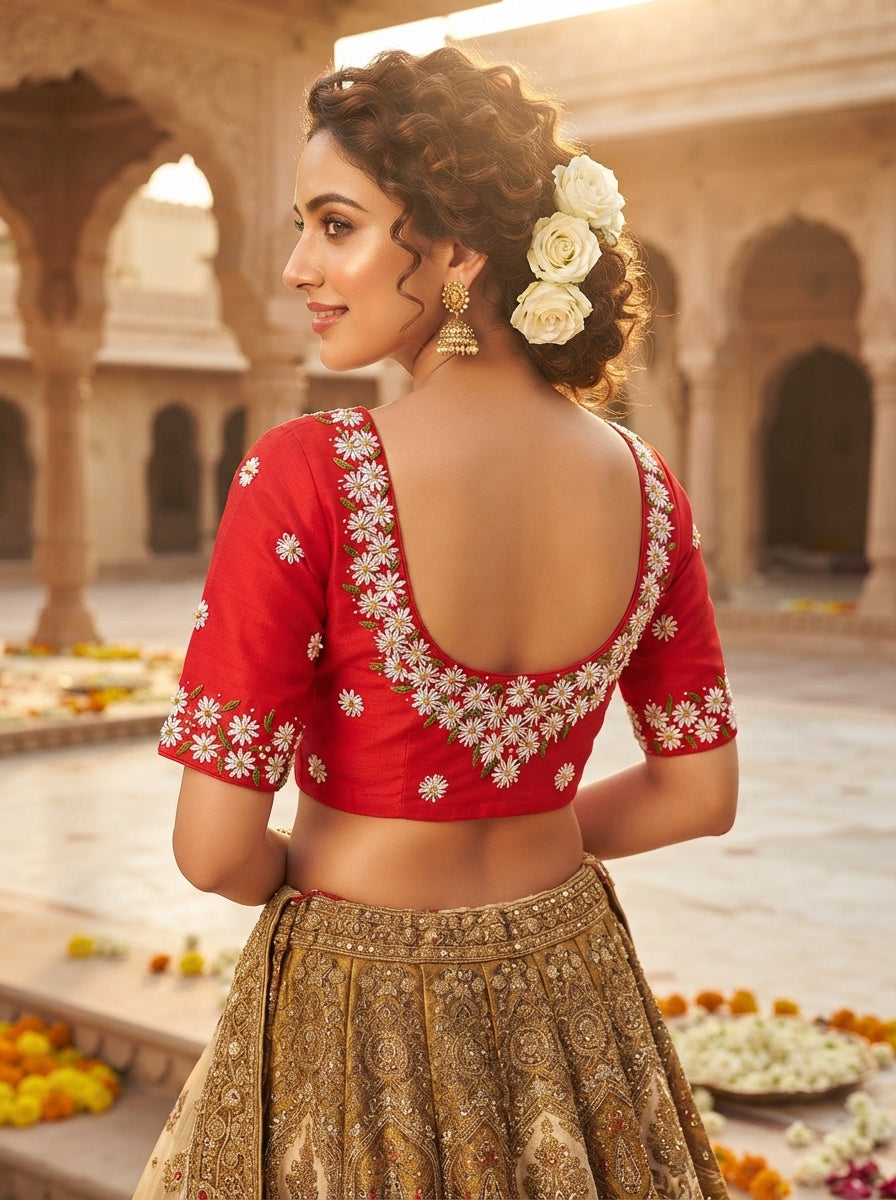 Daisy Garden  Handwork Blouse