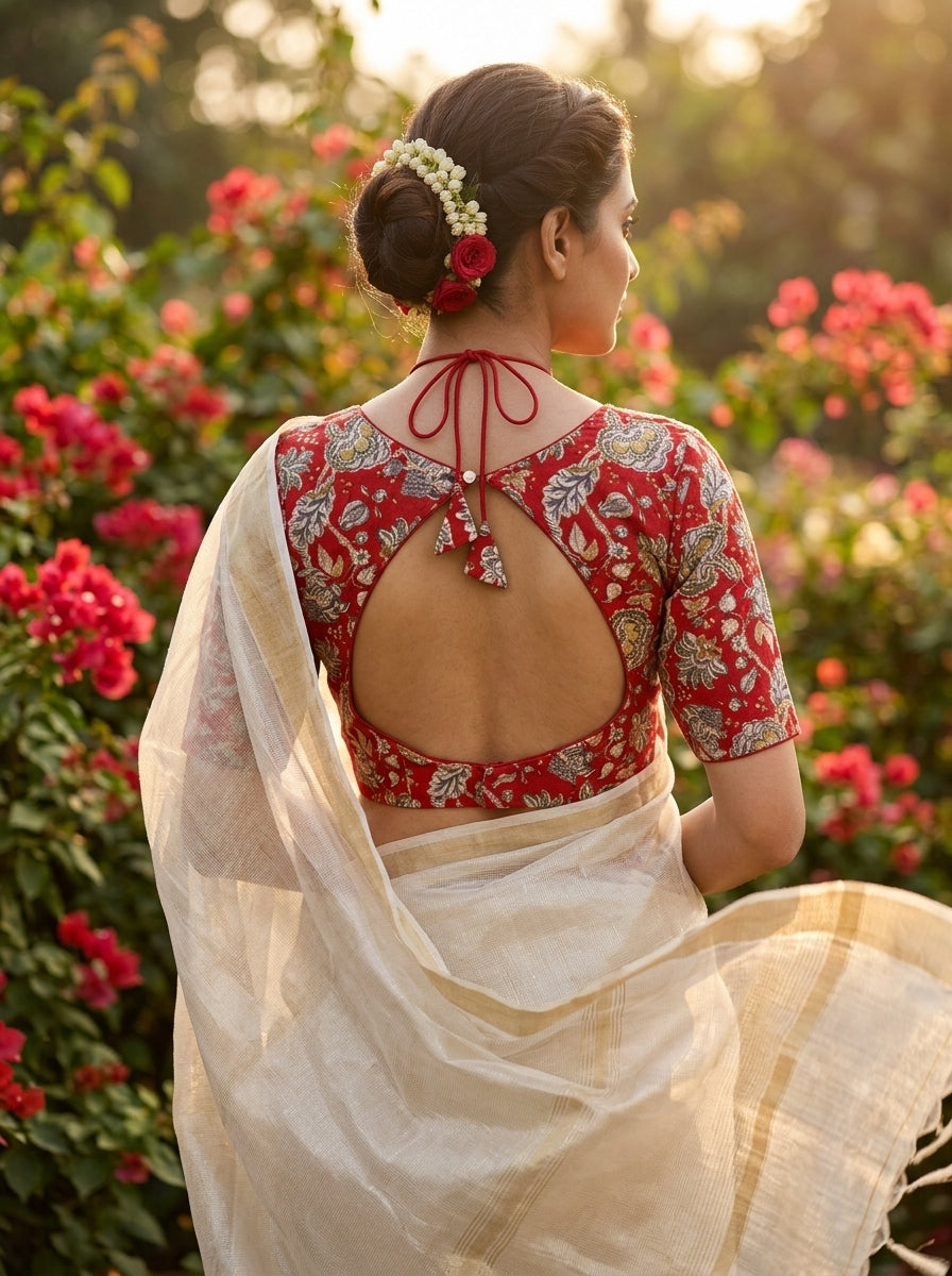Monihar Floral Masaba Style Blouse