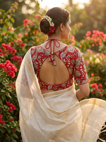 Monihar Floral Masaba Style Blouse