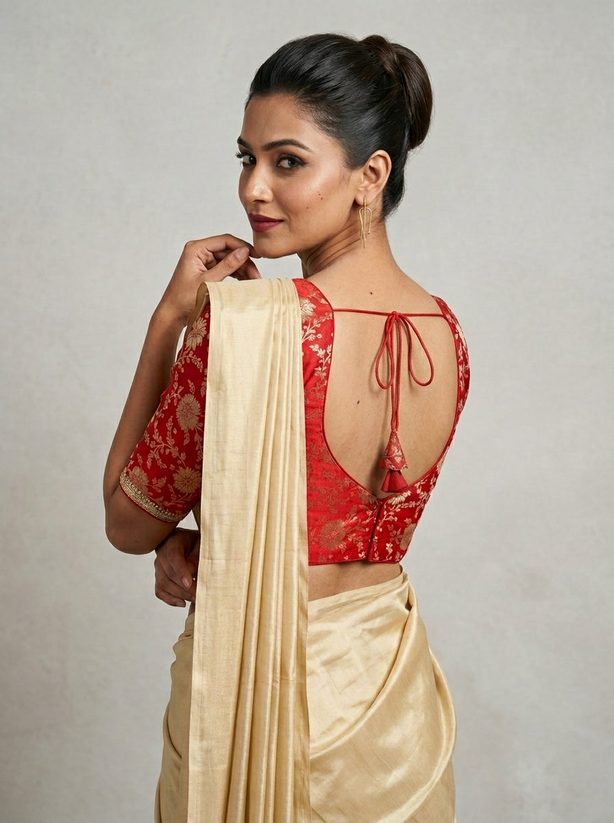 Red Ember Gold-Designer Blouse