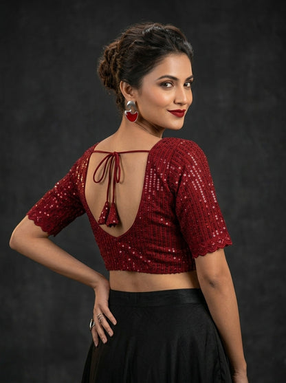 The Sequin Glitz-Designer Blouse