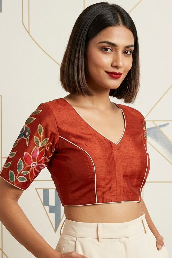 Floral Daydream- Batik Designer Blouse