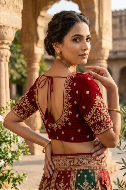 The Secret Leaf (Vichitra Silk Blouse)