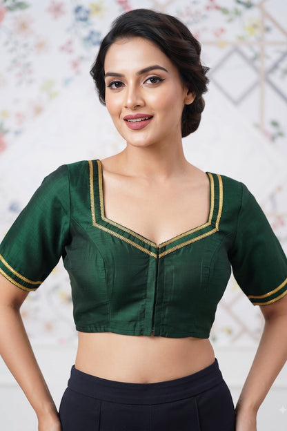 Infinite Glam Vichitra Silk Blouse