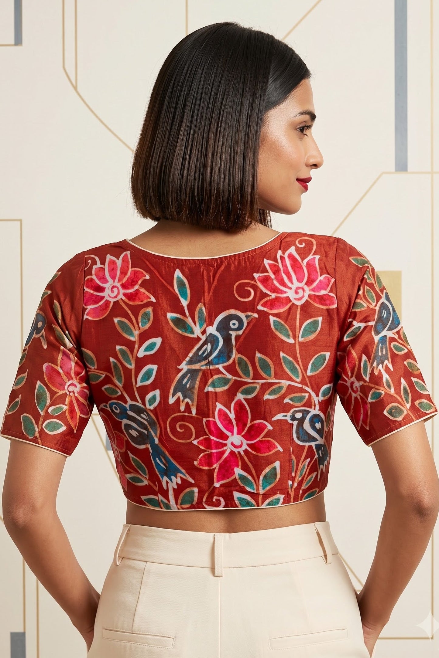 Floral Daydream- Batik Designer Blouse