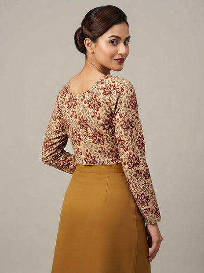 Wrapped In Dreams Ajrakh Cotton Blouse