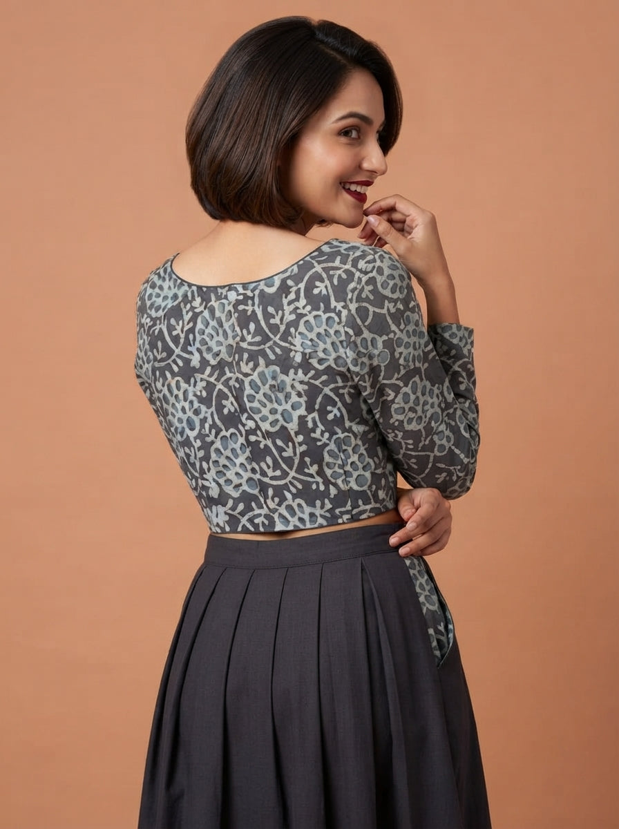 Wrapped In Dreams Ajrakh Cotton Blouse