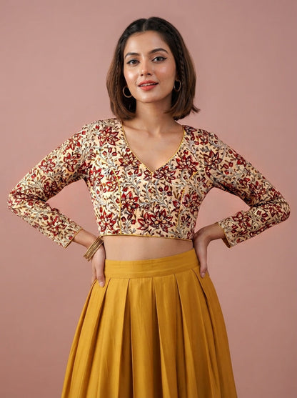Wrapped In Dreams Ajrakh Cotton Blouse