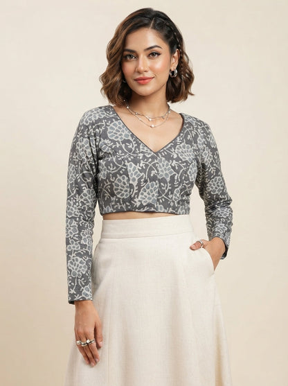 Wrapped In Dreams Ajrakh Cotton Blouse