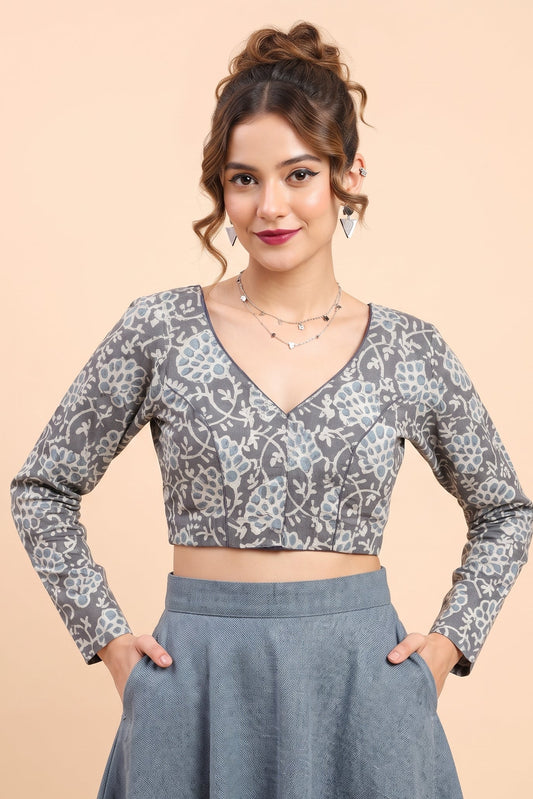 Wrapped In Dreams Ajrakh Cotton Blouse