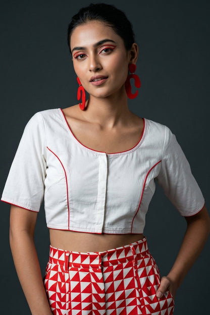 Hibiscus(Designer Blouse)