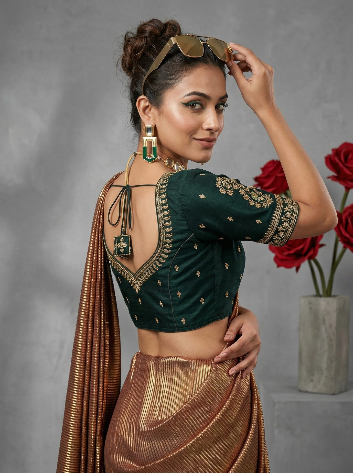 Sparkling Eyes-Designer Blouse