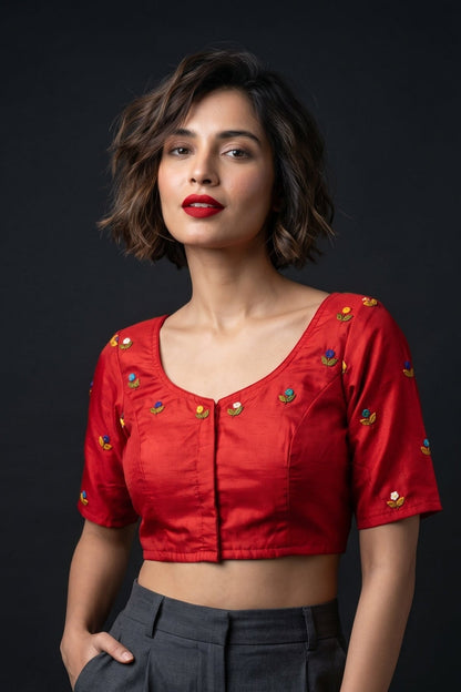 Vintage French Knot Blouse