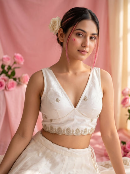 Shades Of Rose-Fendy Silk Blouse