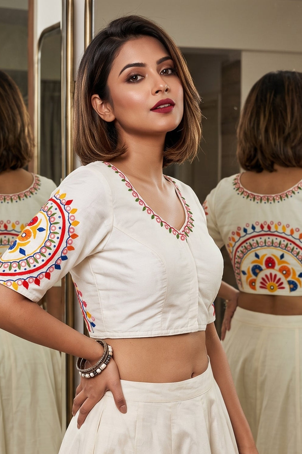 Mirror Mandala Blouse