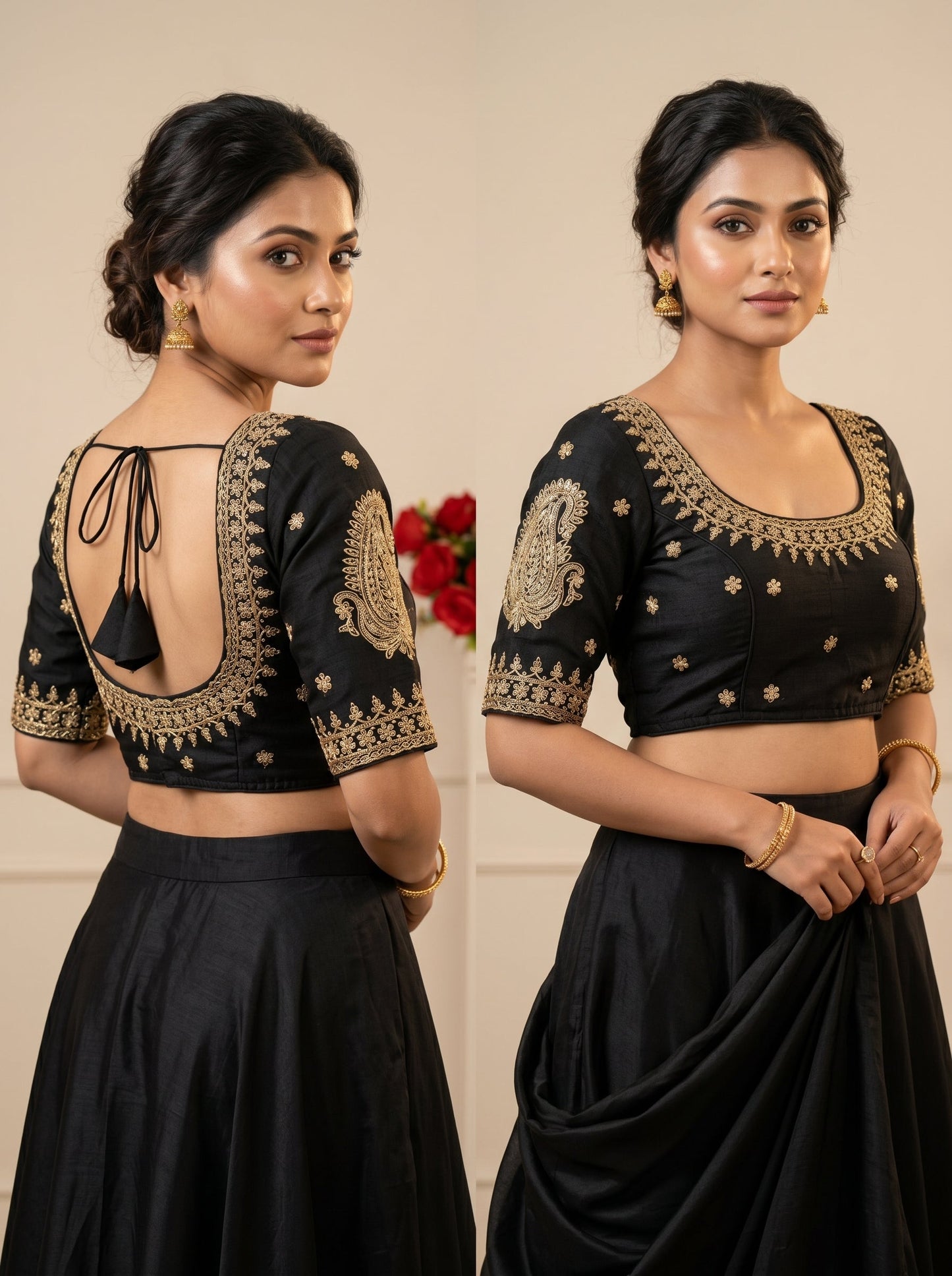 Gold Glitz New Designer Blouse