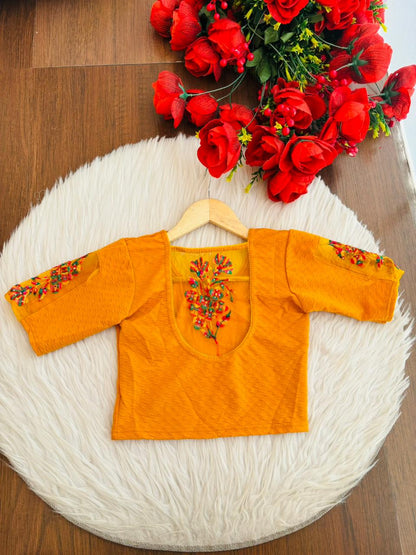 Hidden standard-Stretchable Knitted Blouse