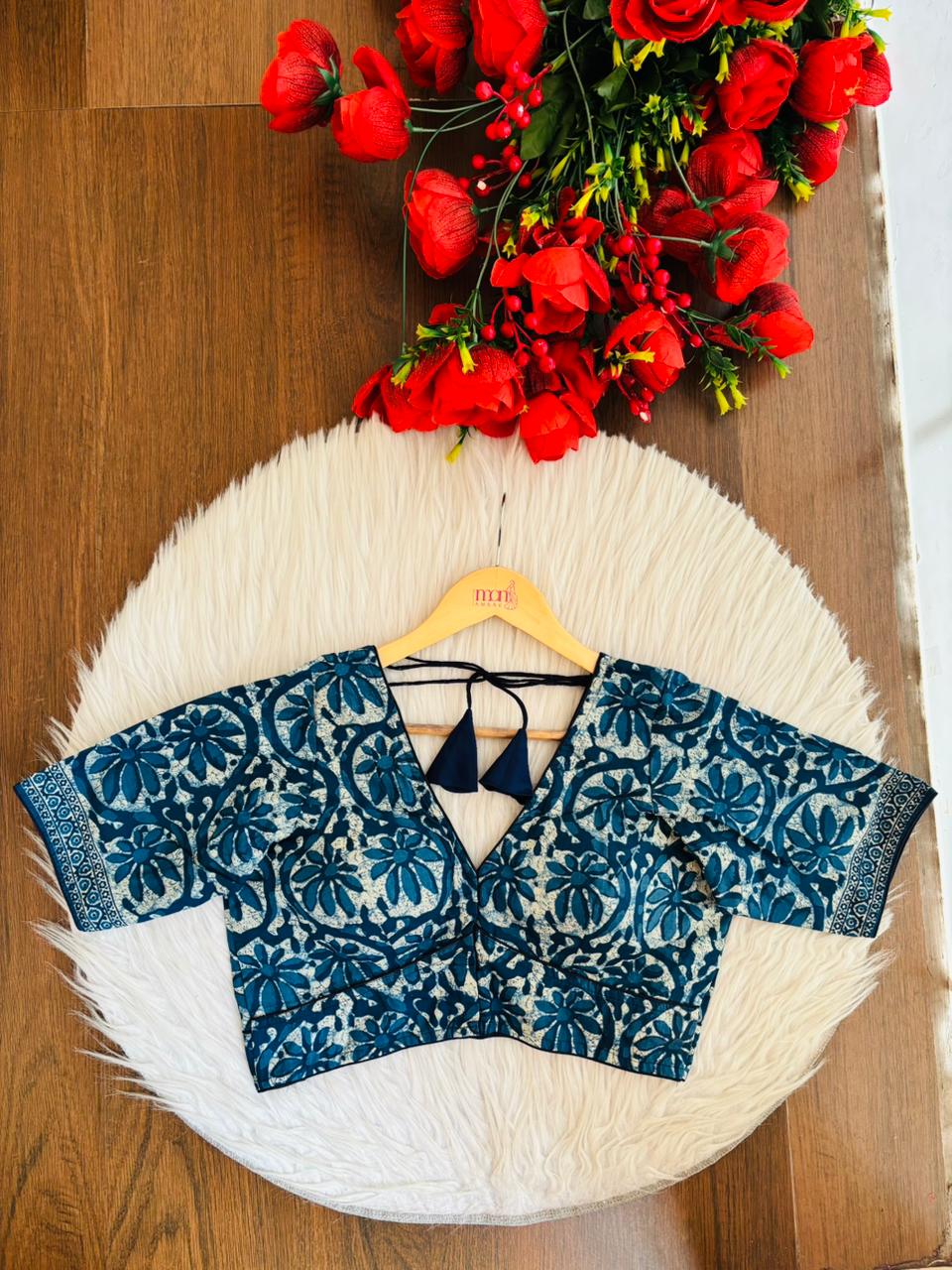 Forever Things-V Neck Cotton Blouse