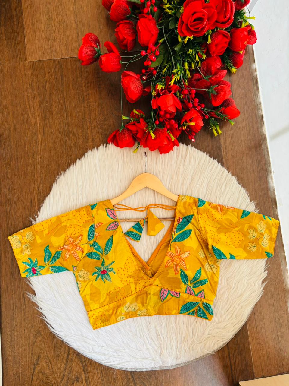 Forever Things-V Neck Cotton Blouse