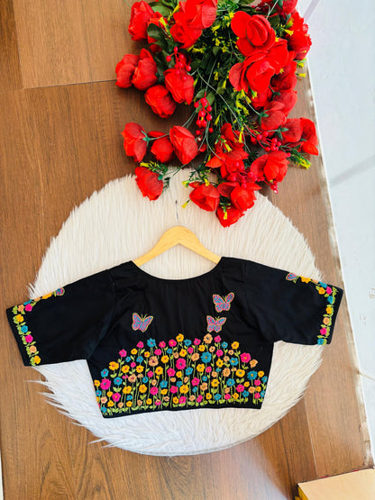 Graceful Wings Hand Stich Blouse
