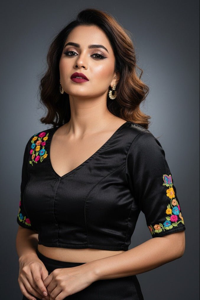 Graceful Wings Hand Stich Blouse