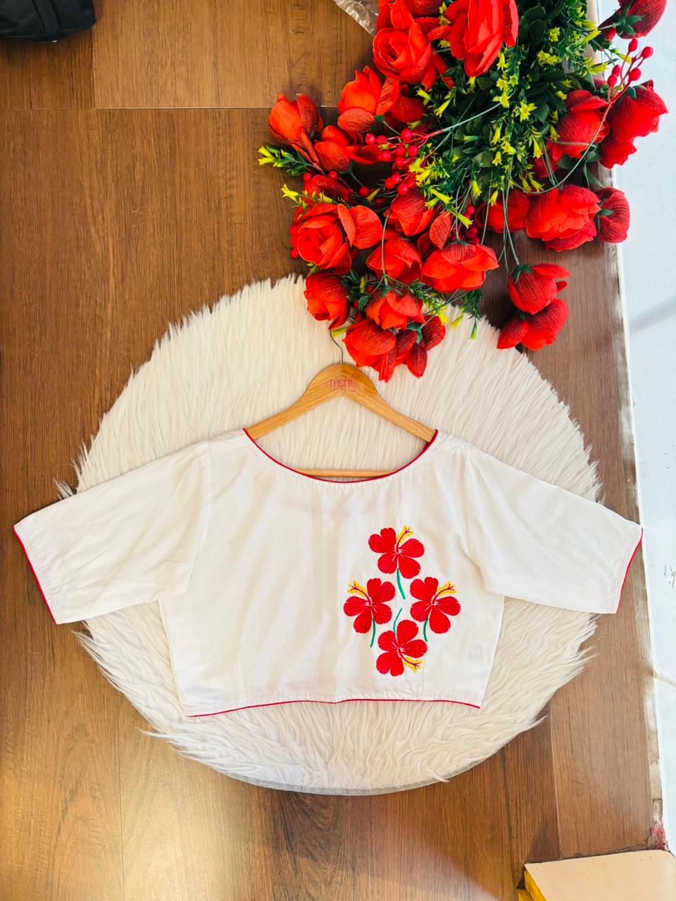 Hibiscus(Designer Blouse)