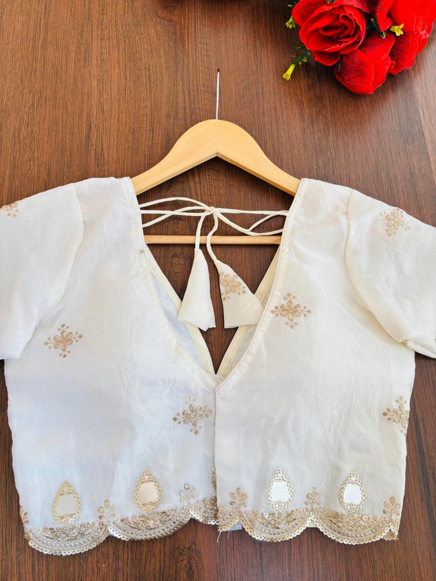 Standing Out - Fendy V Neck  Silk Blouse