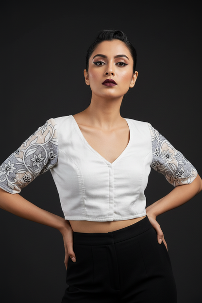 Soft Thoughts-Reverse Thread  Blouse