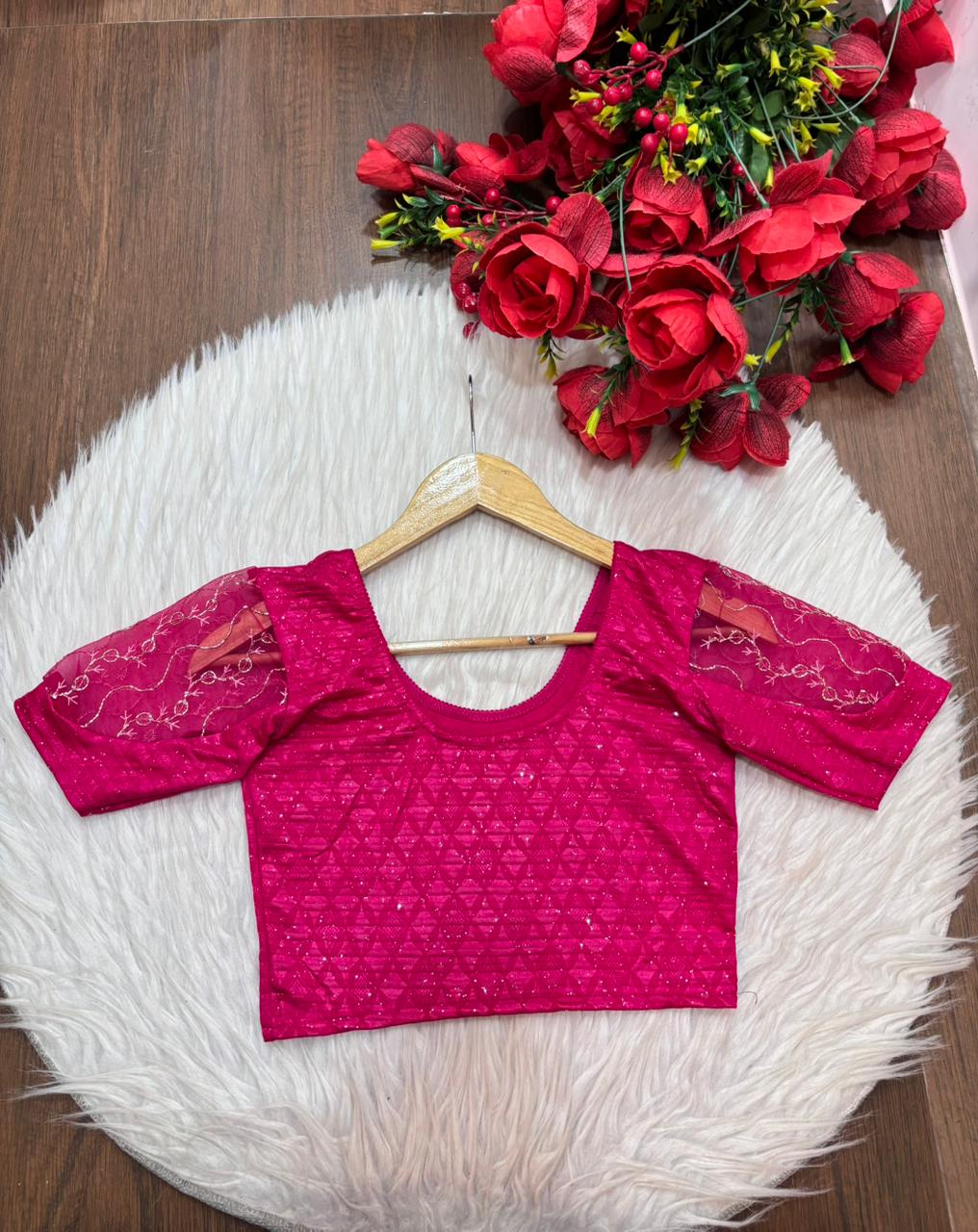 Hug Me Fit Stretchable Knitted Blouse