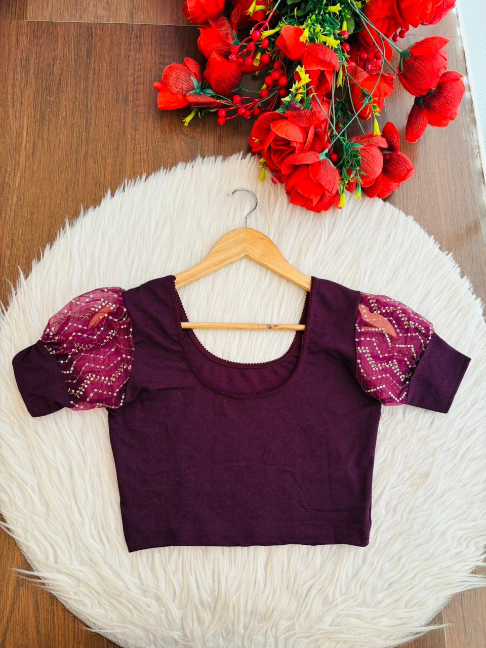 Crafted To Glow-Stretchable Knitted Blouse