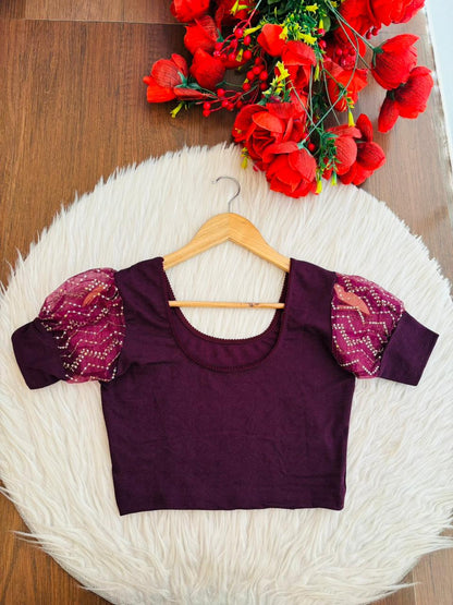 Crafted To Glow-Stretchable Knitted Blouse