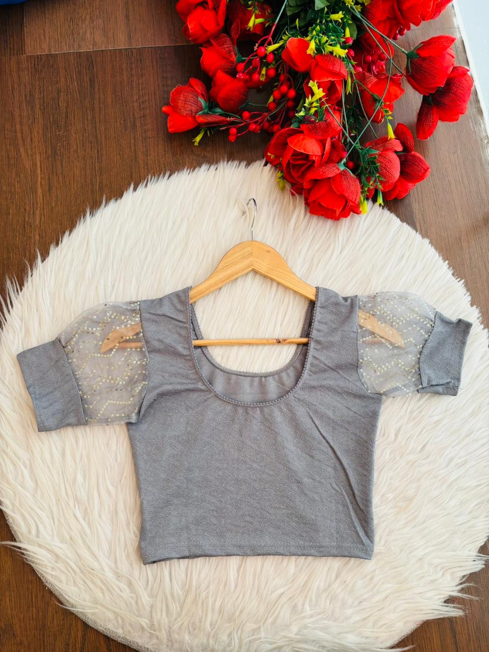 Crafted To Glow-Stretchable Knitted Blouse