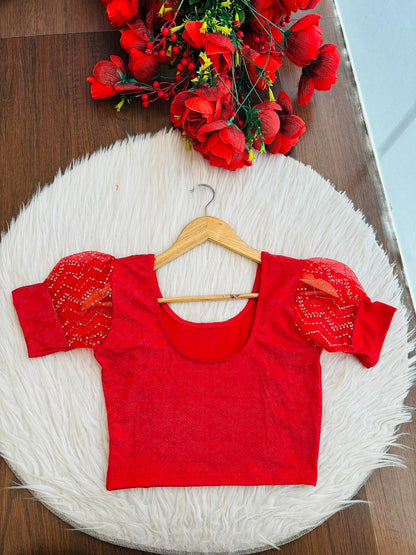 Crafted To Glow-Stretchable Knitted Blouse
