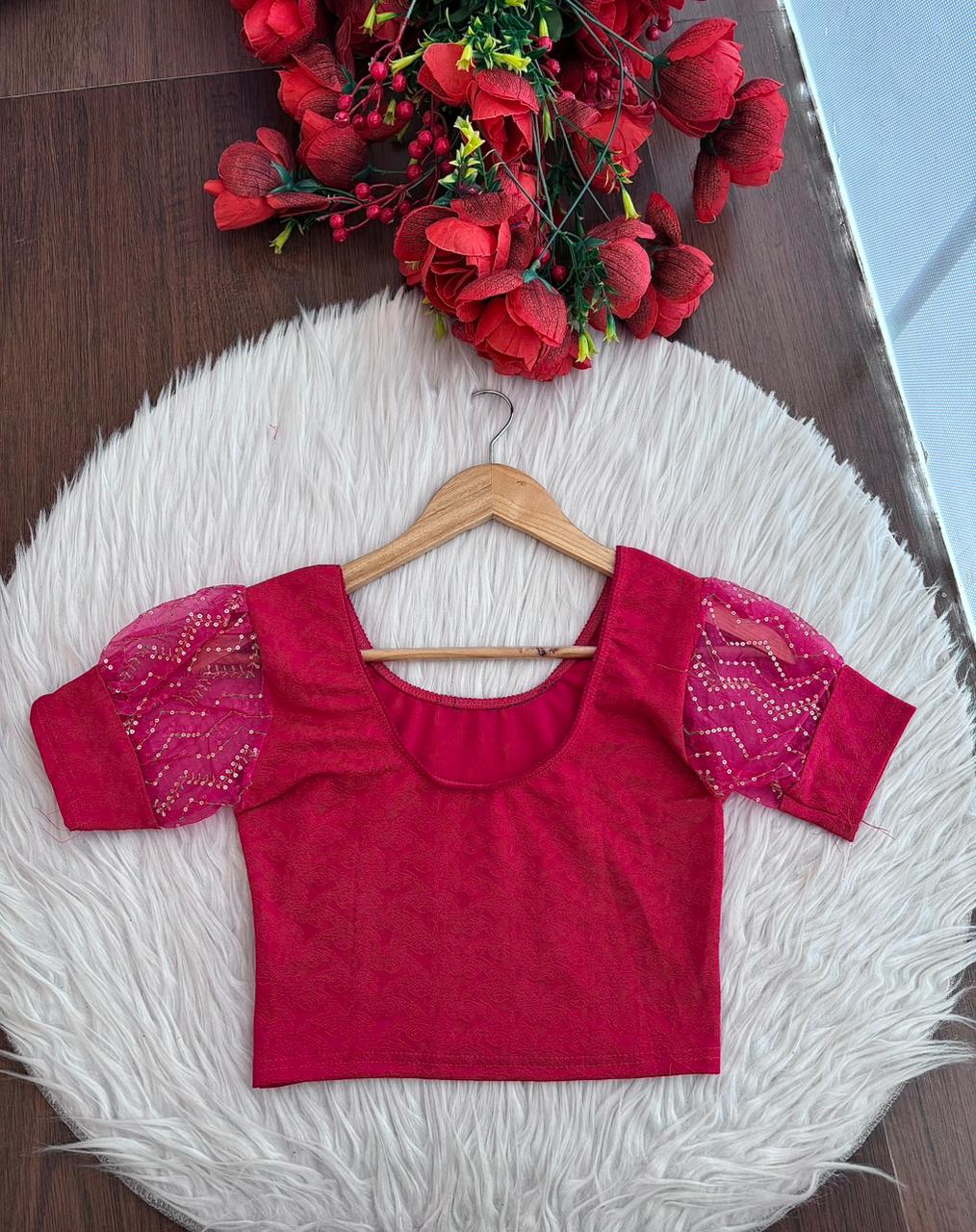 Crafted To Glow-Stretchable Knitted Blouse