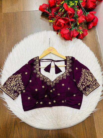The Secret Leaf (Vichitra Silk Blouse)