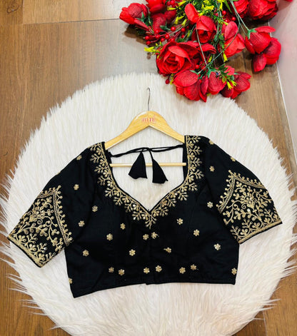 The Secret Leaf (Vichitra Silk Blouse)
