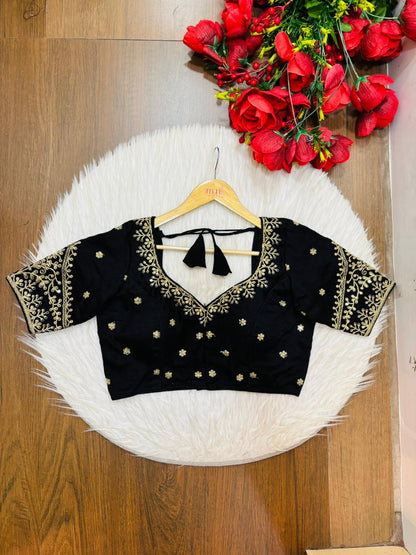 The Secret Leaf (Vichitra Silk Blouse)
