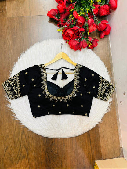 The Secret Leaf (Vichitra Silk Blouse)